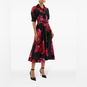 Rebecca Vallance Rosina Floral Print Midi Dress